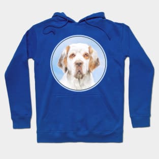 Clumber Spaniel Painting - Cute Original Dog Art Hoodie